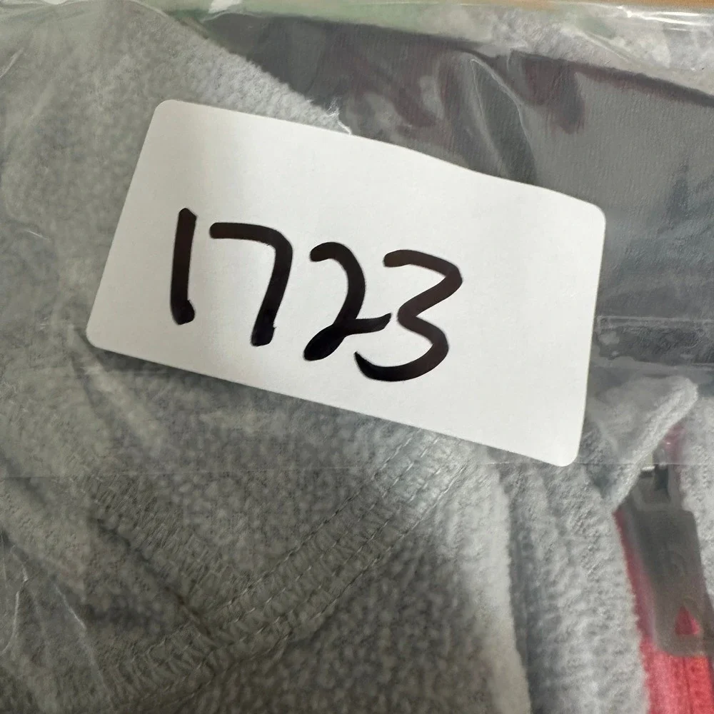 The North Face Mens Large Gray 1/4 Zip‎ Fleece Pullover Reflective Trim Active L